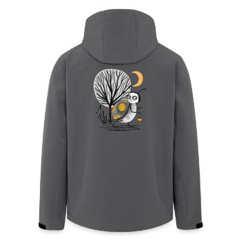 Mondnacht Waldkäfer-Tierchen - Recycelte Männer Softshell-Jacke von Stanley/Stella - Anthrazit - Hinten - AI Model Male 185 light (185cm)