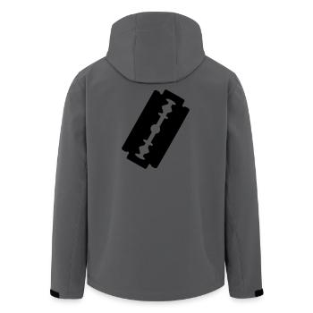 Lame de rasoir logo. - Veste softshell homme en polyester recyclé Stanley/Stella - charbon - Dos - AI Model Male 185 light (185cm)