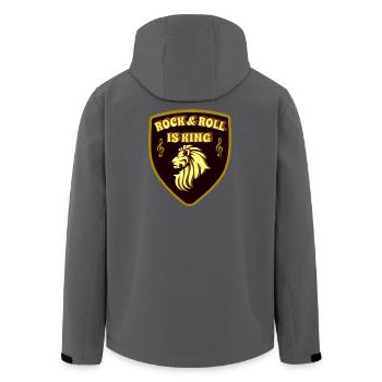 Le Rock & Roll est le roi du rock and roll - Veste softshell homme en polyester recyclé Stanley/Stella - charbon - Dos - AI Model Male 185 light (185cm)