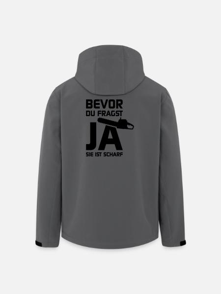 Sie ist scharf - Recycelte Männer Softshell-Jacke von Stanley/Stella - Anthrazit