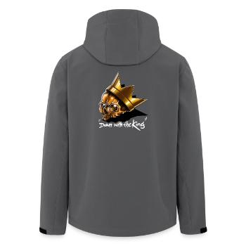 Down with the King - Recycelte Männer Softshell-Jacke von Stanley/Stella - Anthrazit - Hinten - AI Model Male 185 light (185cm)