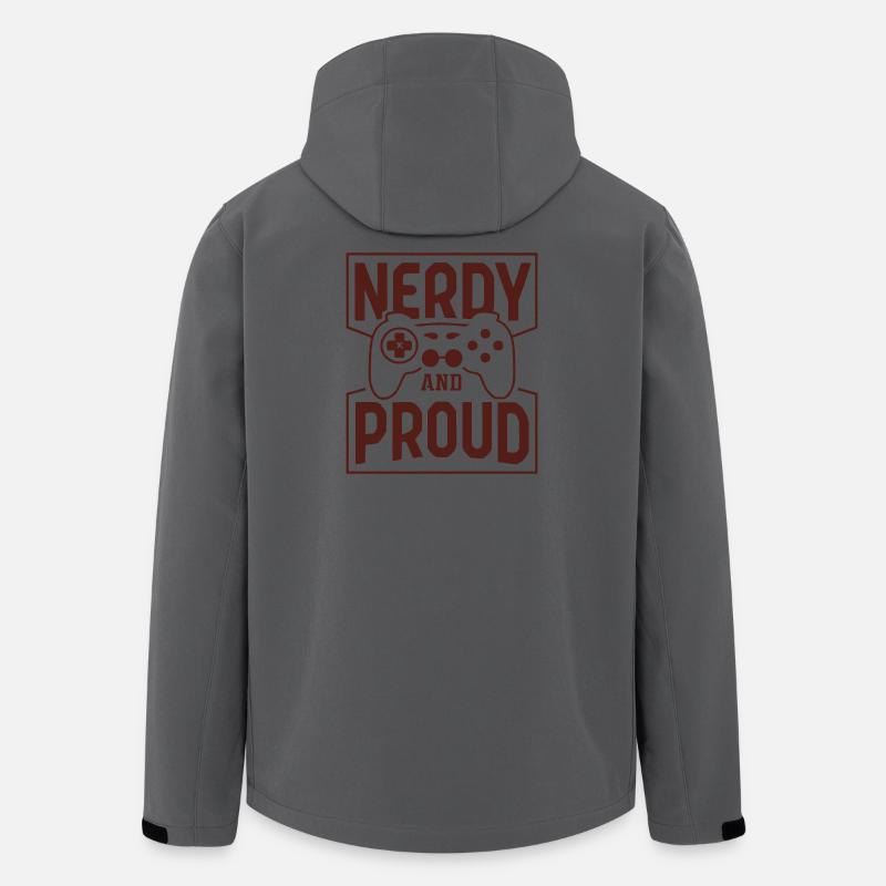 nerdy and proud - Recycelte Männer Softshell-Jacke von Stanley/Stella - Anthrazit