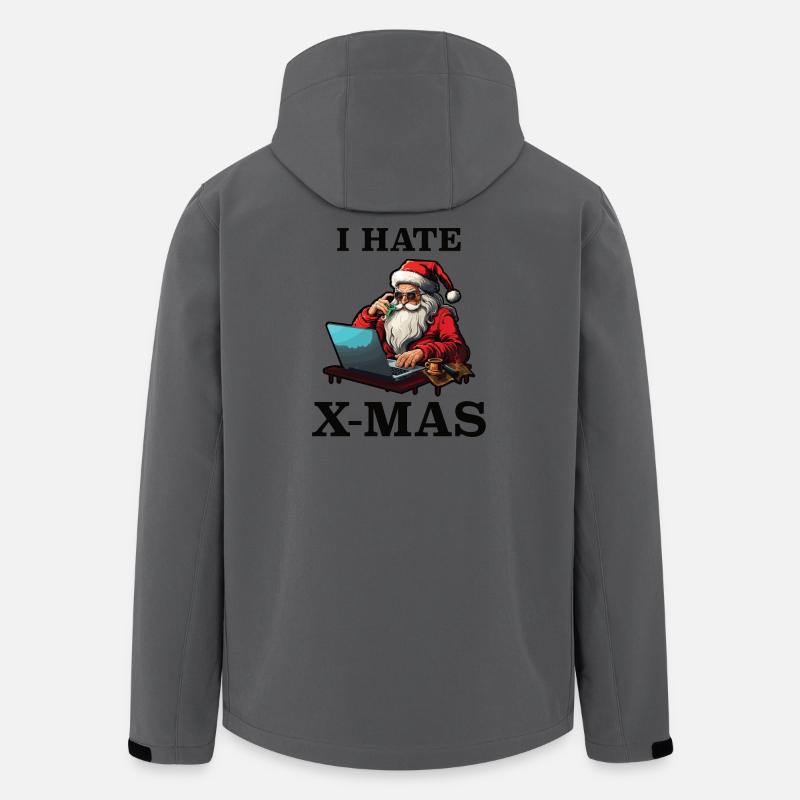 Le Père Noël déteste Noël - Veste softshell homme en polyester recyclé Stanley/Stella - charbon