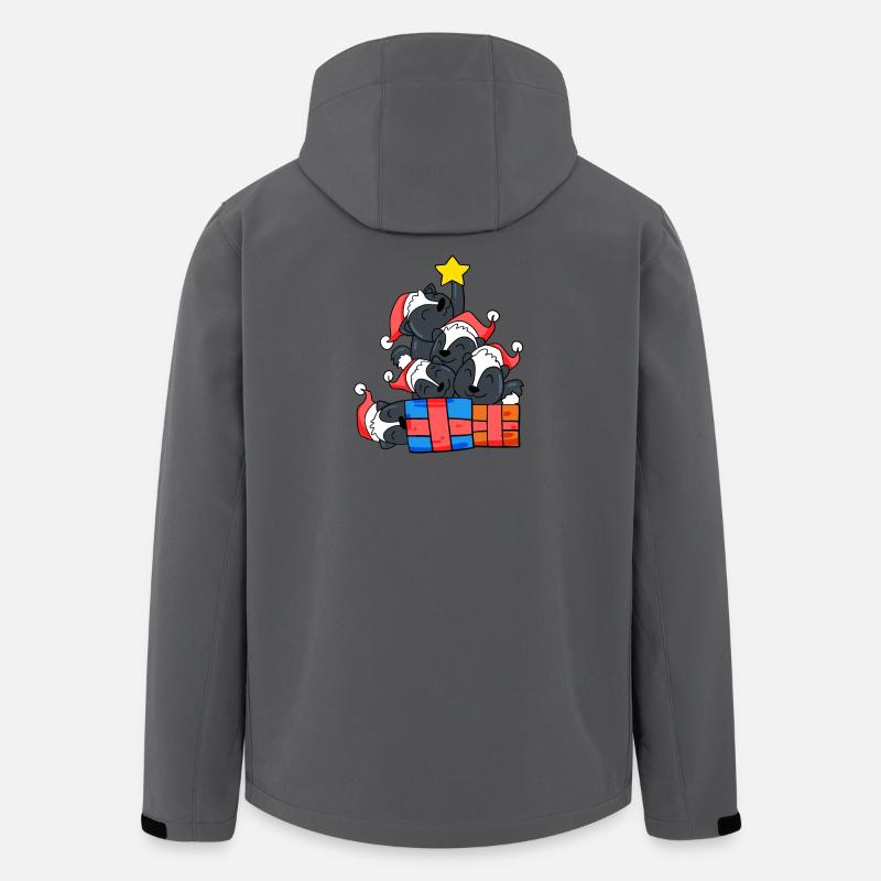 Skunk Arbre de Noël Noël - Veste softshell homme en polyester recyclé Stanley/Stella - charbon