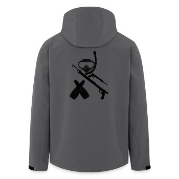 Harpoon snorkeler equipment - Men’s Recycled Softshell Jacket by Stanley/Stella - anthracite - Back - AI Model Male 185 light (185cm)