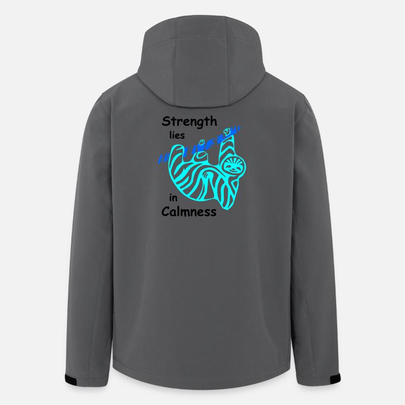 Sloth Calmness - Men’s Recycled Softshell Jacket Discoverer by Stanley/Stella - anthracite