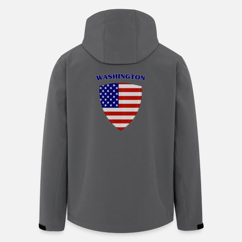 Washington - Veste softshell homme en polyester recyclé Stanley/Stella - charbon