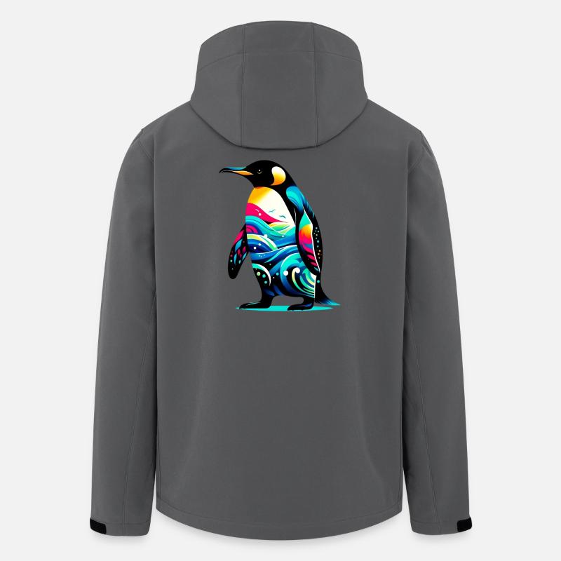 Pinguin - Recycelte Männer Softshell-Jacke von Stanley/Stella - Anthrazit