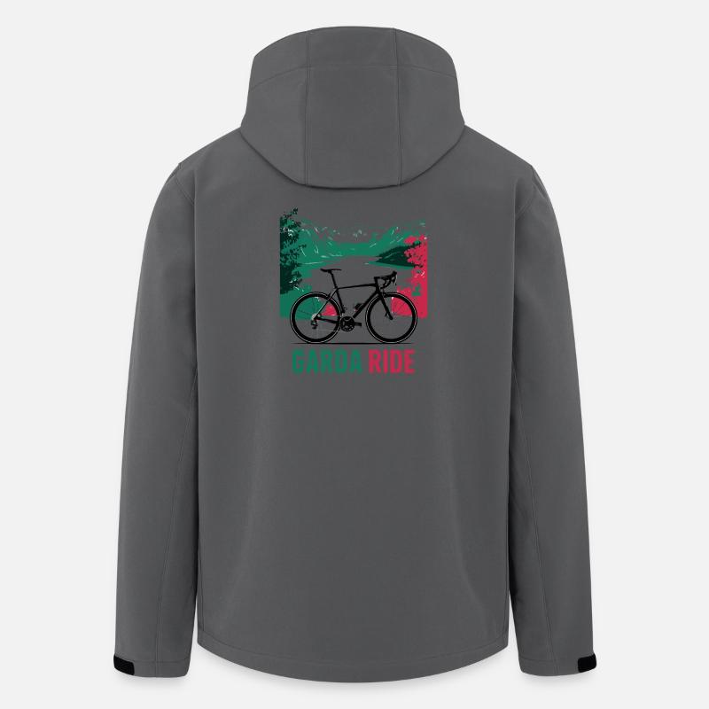 Garda Ride Scenic Cycling Design - Men’s Recycled Softshell Jacket by Stanley/Stella - anthracite
