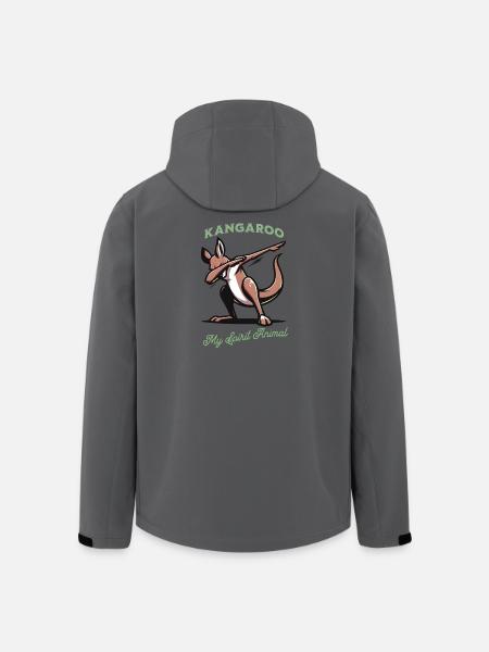 Kangaroo is my Spirit Animal - Recycelte Männer Softshell-Jacke von Stanley/Stella - Anthrazit