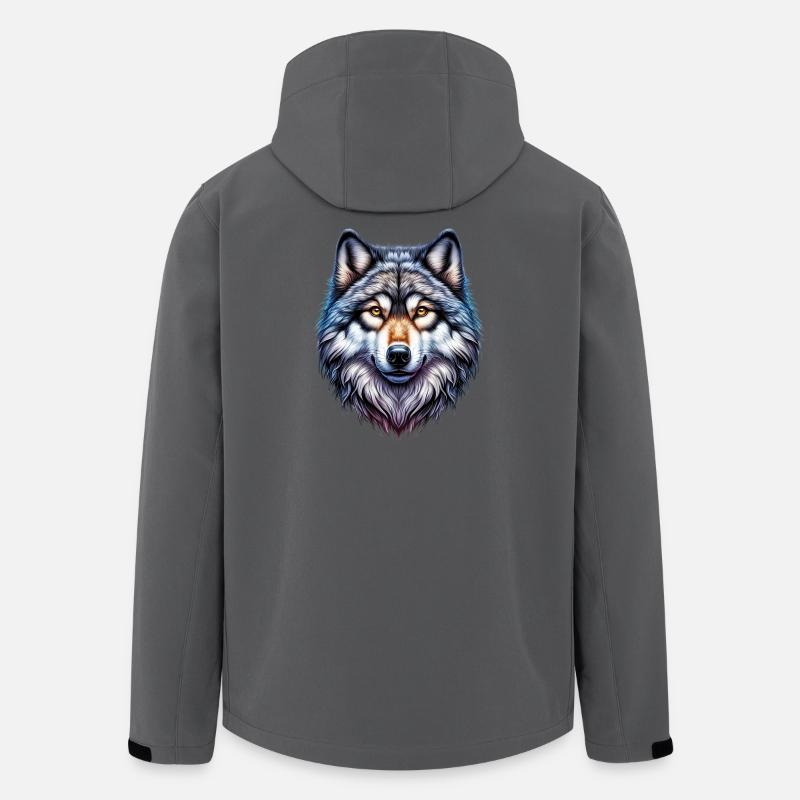 Wolf - Recycelte Männer Softshell-Jacke von Stanley/Stella - Anthrazit