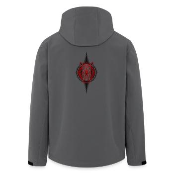 Rhinocéros - Veste softshell homme en polyester recyclé Stanley/Stella - charbon - Dos - AI Model Male 185 light (185cm)