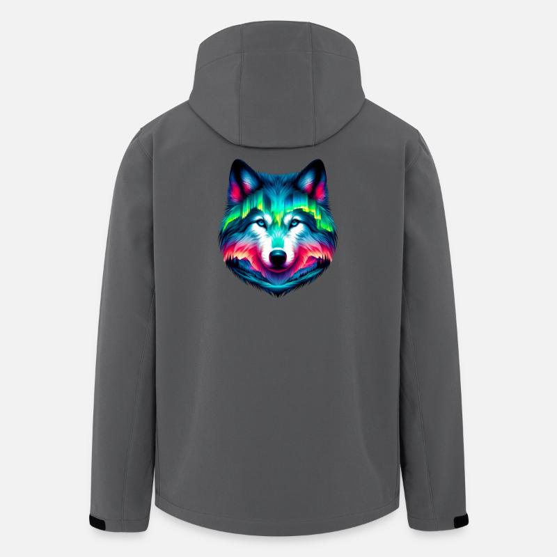 Wolf - Recycelte Männer Softshell-Jacke von Stanley/Stella - Anthrazit