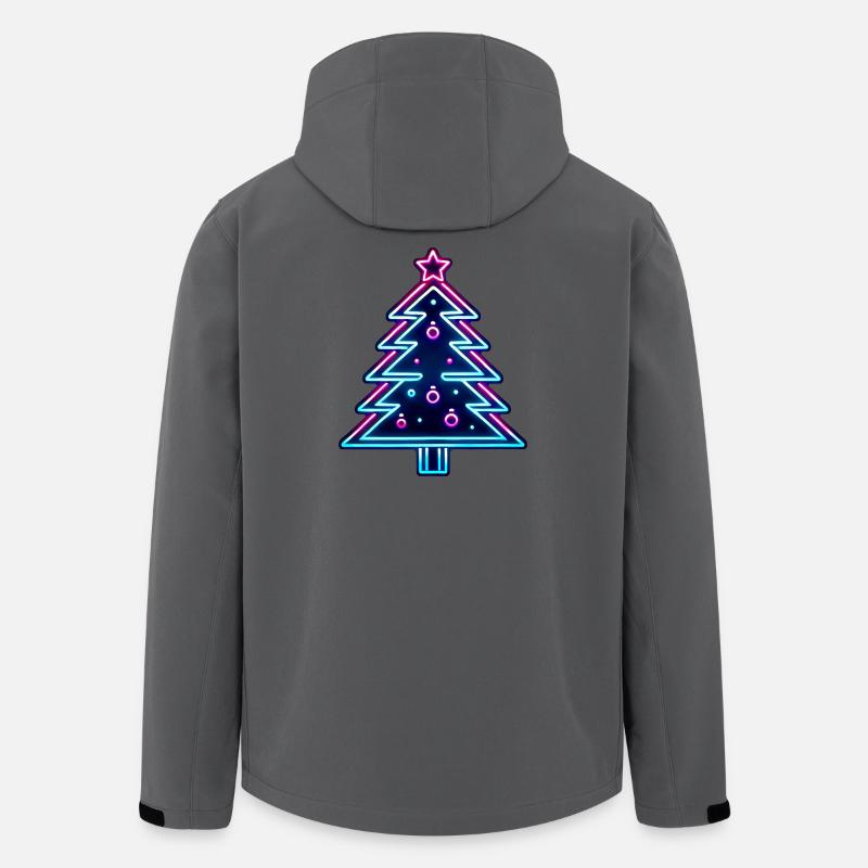 Neon Christmas - Recycelte Männer Softshell-Jacke von Stanley/Stella - Anthrazit