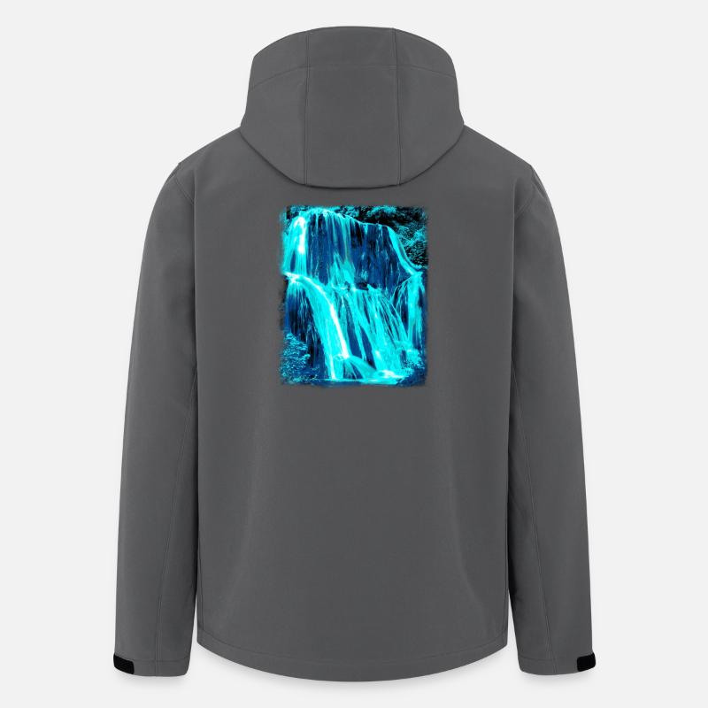 Wasserfall - Recycelte Männer Softshell-Jacke von Stanley/Stella - Anthrazit