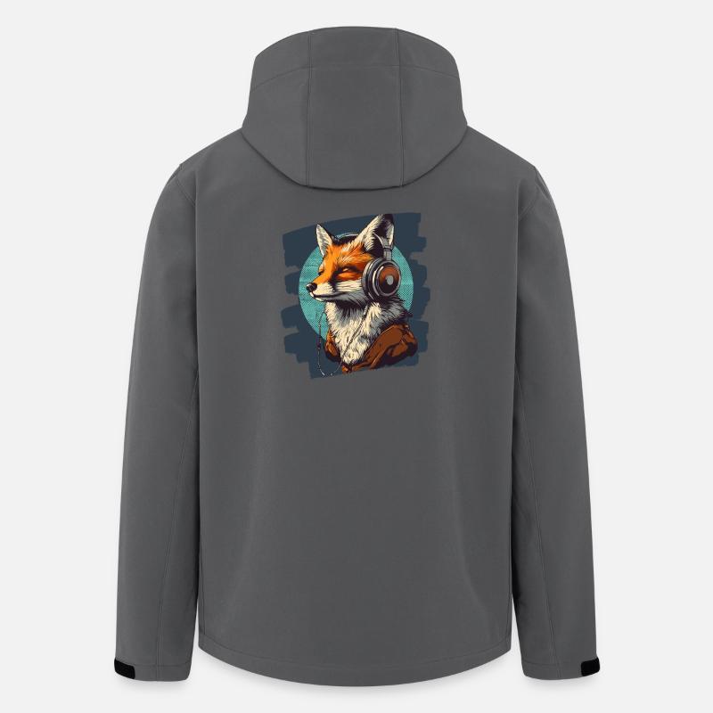 Fuchs - Recycelte Männer Softshell-Jacke von Stanley/Stella - Anthrazit