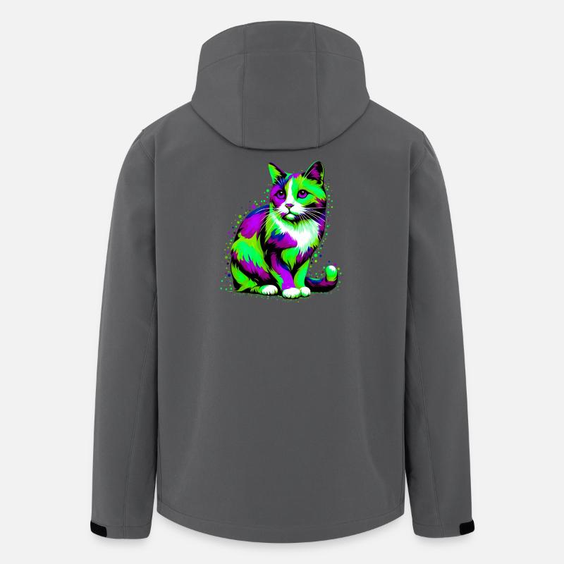 Cat - Men’s Recycled Softshell Jacket by Stanley/Stella - anthracite