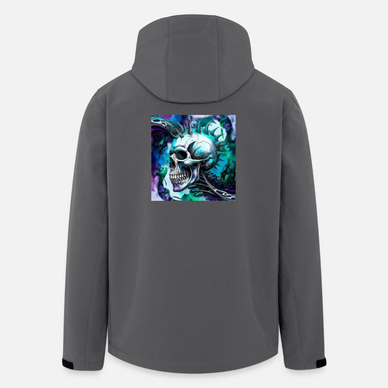 Punk Schädel - Recycelte Männer Softshell-Jacke von Stanley/Stella - Anthrazit