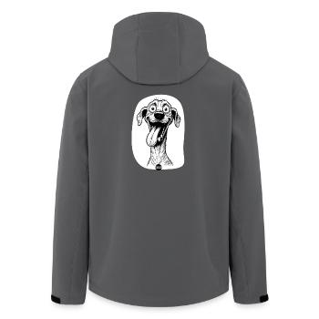 Certified Goofy Mode - Men’s Recycled Softshell Jacket by Stanley/Stella - anthracite - Back - AI Model Male 185 light (185cm)