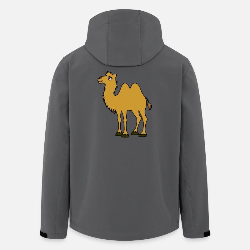 Brown Camel with Two Humps - Men’s Recycled Softshell Jacket by Stanley/Stella - anthracite