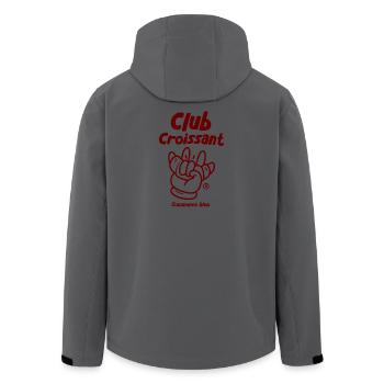 Club Croissant - Recycelte Männer Softshell-Jacke von Stanley/Stella - Anthrazit - Hinten - AI Model Male 185 light (185cm)