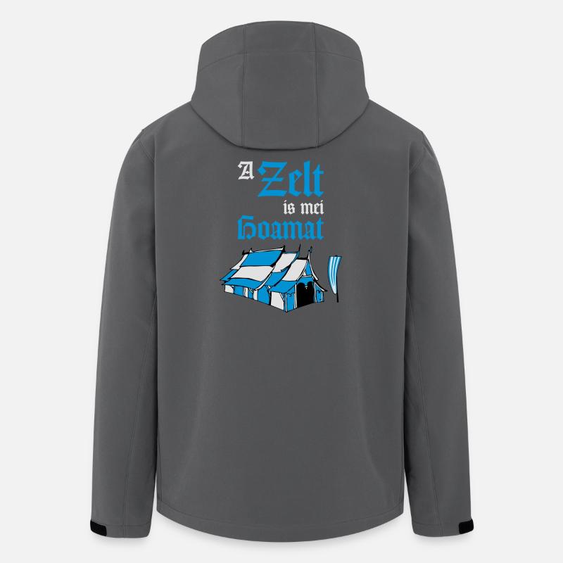Bierzelt Spass - Recycelte Männer Softshell-Jacke von Stanley/Stella - Anthrazit
