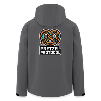 Pretzel Protocol - Recycelte Männer Softshell-Jacke von Stanley/Stella - Anthrazit - Hinten - AI Model Male 185 light (185cm)