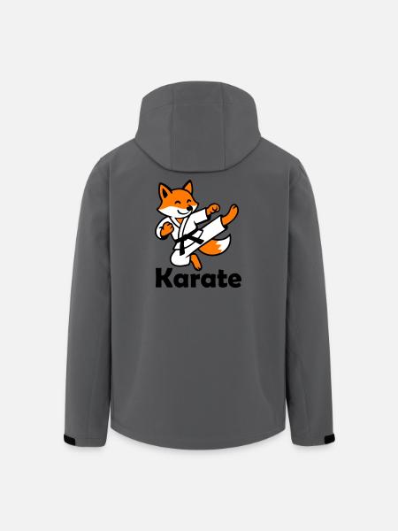 Karaté Renard - Veste softshell homme en polyester recyclé Stanley/Stella - charbon