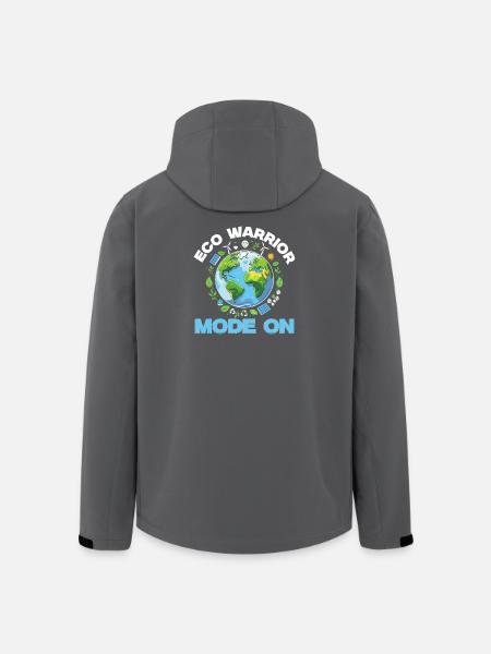 Umweltschützer Eco Warrior Mode On - Recycelte Männer Softshell-Jacke von Stanley/Stella - Anthrazit