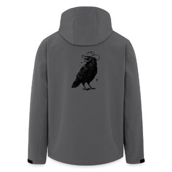 Cowboy Rabe - Recycelte Männer Softshell-Jacke von Stanley/Stella - Anthrazit - Hinten - AI Model Male 185 light (185cm)