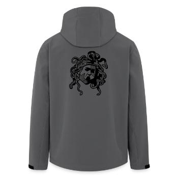 Head of Medusa Caravaggio - Men’s Recycled Softshell Jacket by Stanley/Stella - anthracite - Back - AI Model Male 185 light (185cm)
