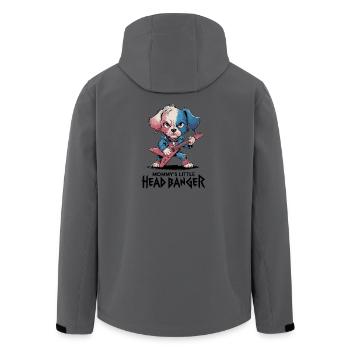 Rocking dog melody - Men’s Recycled Softshell Jacket by Stanley/Stella - anthracite - Back - AI Model Male 185 light (185cm)
