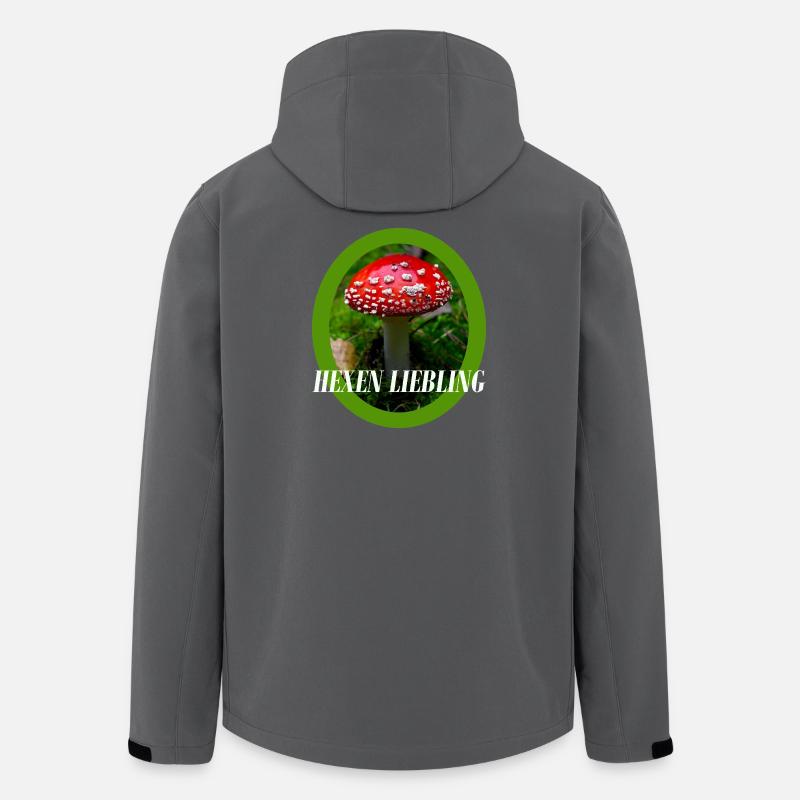 Toadstool Design - Men’s Recycled Softshell Jacket by Stanley/Stella - anthracite