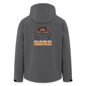 Tarantulas Tarantula - Men’s Recycled Softshell Jacket by Stanley/Stella - anthracite - Back - AI Model Male 185 light (185cm)