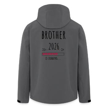Brother to be 2026 Geschenk Schwangerschaft - Recycelte Männer Softshell-Jacke von Stanley/Stella - Anthrazit - Hinten - AI Model Male 185 light (185cm)