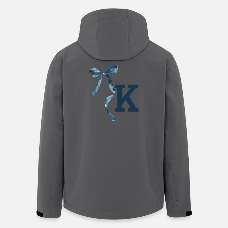 Monogram k Geschenkidee - Recycelte Männer Softshell-Jacke von Stanley/Stella - Anthrazit