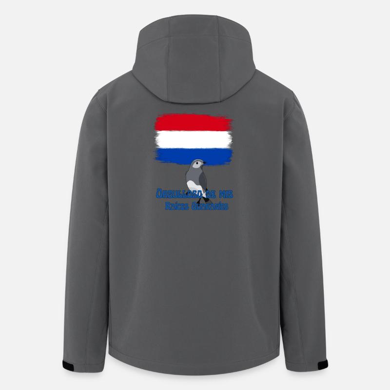 Stolz auf meine Guarani-Wurzeln - Recycelte Männer Softshell-Jacke von Stanley/Stella - Anthrazit