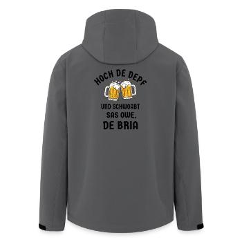 Bier Bayern Volksfest Bierzelt saufen Bierkrug - Recycelte Männer Softshell-Jacke von Stanley/Stella - Anthrazit - Hinten - AI Model Male 185 light (185cm)