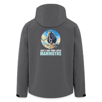 Mammuts Mammut - Recycelte Männer Softshell-Jacke von Stanley/Stella - Anthrazit - Hinten - AI Model Male 185 light (185cm)