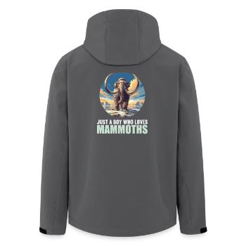 Mammuts Mammut - Recycelte Männer Softshell-Jacke von Stanley/Stella - Anthrazit - Hinten - AI Model Male 185 light (185cm)