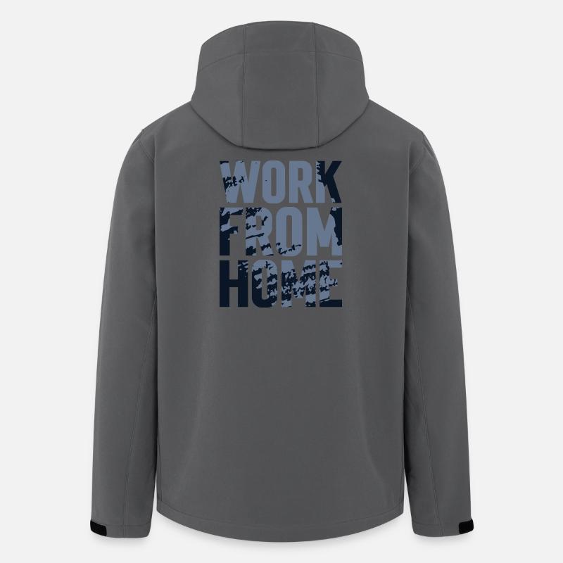 Work from Home Textured - Men’s Recycled Softshell Jacket by Stanley/Stella - anthracite