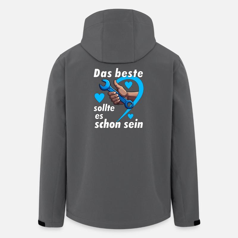 Schraubenschlüssel Das beste - Recycelte Männer Softshell-Jacke von Stanley/Stella - Anthrazit