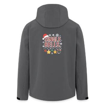 Single Bells Ugly Christmas - Recycelte Männer Softshell-Jacke von Stanley/Stella - Anthrazit - Hinten - AI Model Male 185 light (185cm)