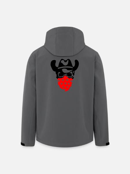 Cowboy Skull - Men’s Recycled Softshell Jacket by Stanley/Stella - anthracite