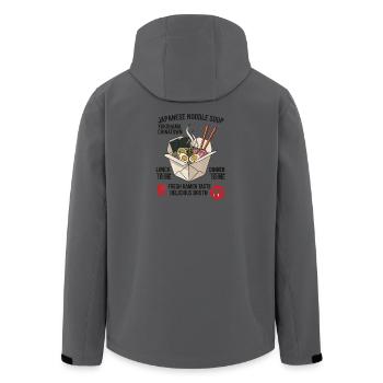 Japanische Nudelbox Ramen - Recycelte Männer Softshell-Jacke von Stanley/Stella - Anthrazit - Hinten - AI Model Male 185 light (185cm)