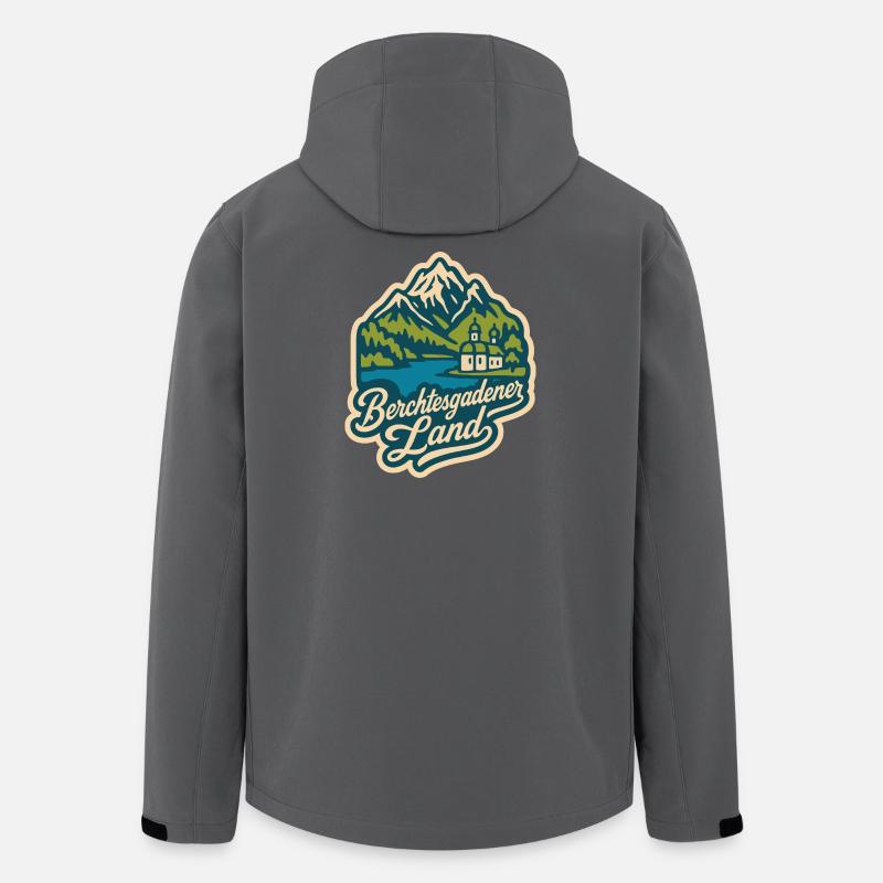 Berchtesgadener Land - Recycelte Männer Softshell-Jacke von Stanley/Stella - Anthrazit