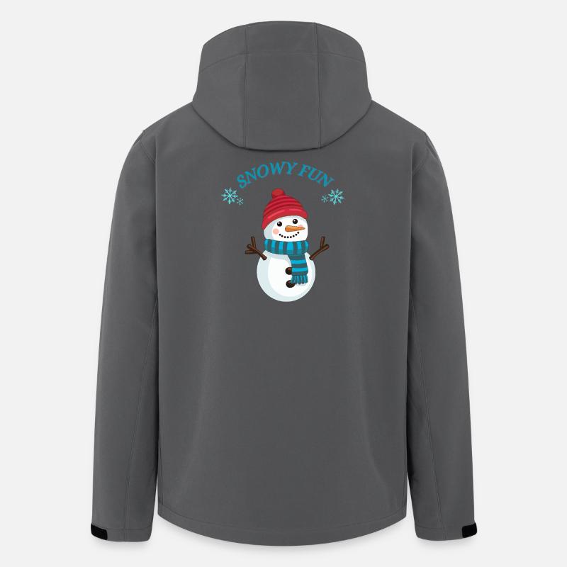 Snowman Fun - Men’s Recycled Softshell Jacket Discoverer by Stanley/Stella - anthracite