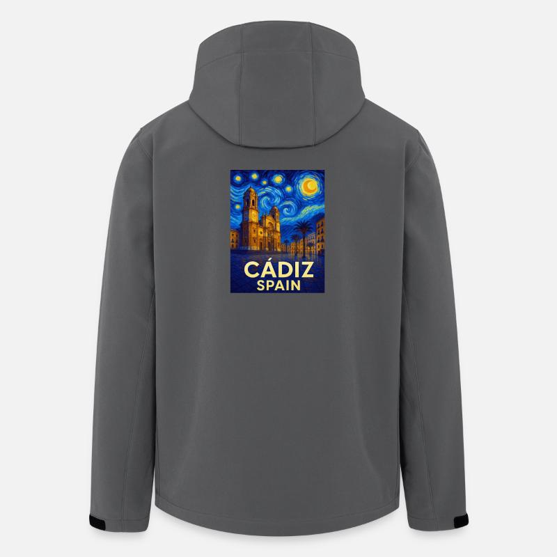 Cadiz Spanien - Recycelte Männer Softshell-Jacke von Stanley/Stella - Anthrazit