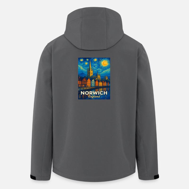 Norwich England - Recycelte Männer Softshell-Jacke von Stanley/Stella - Anthrazit