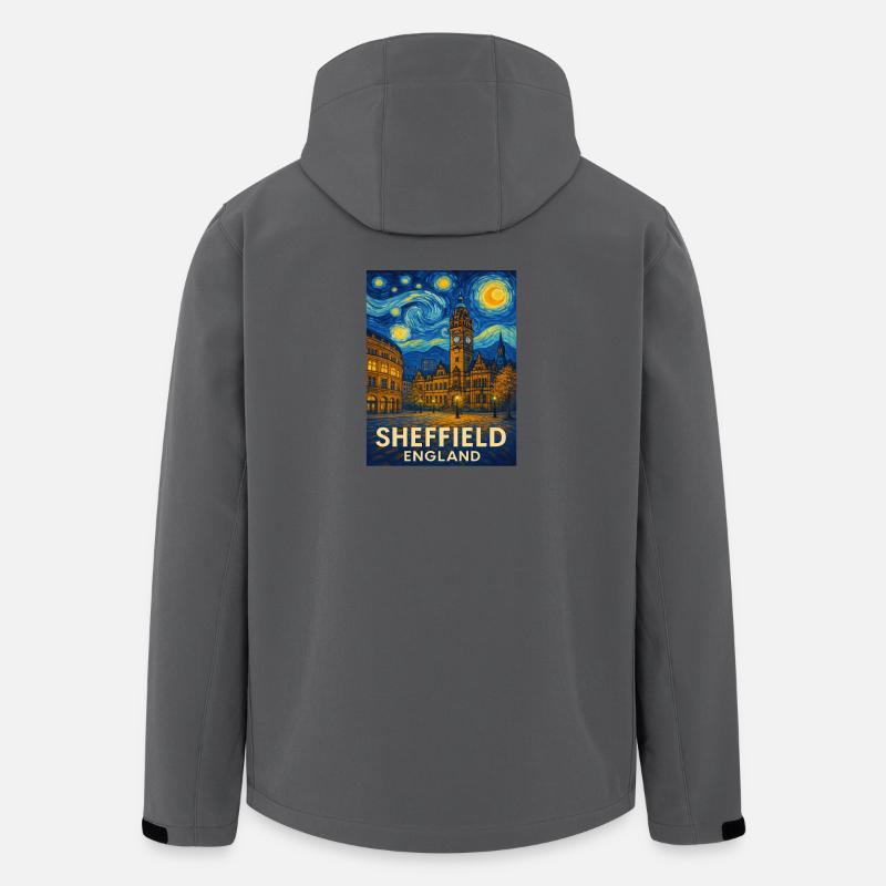 Sheffield England - Recycelte Männer Softshell-Jacke von Stanley/Stella - Anthrazit